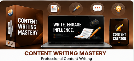 Click to Growth Content Writing Mastery Course for blogging, copywriting, SEO content writing and website content.