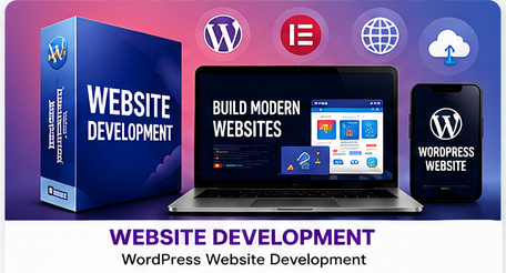 Click to Growth WordPress Website Development Course with Elementor, domain, hosting and responsive web design.